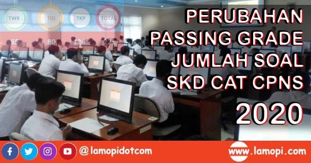 Perubahan Passing Grade Dan Jumlah Soal Skd Cat Cpns 2020 Lamopi