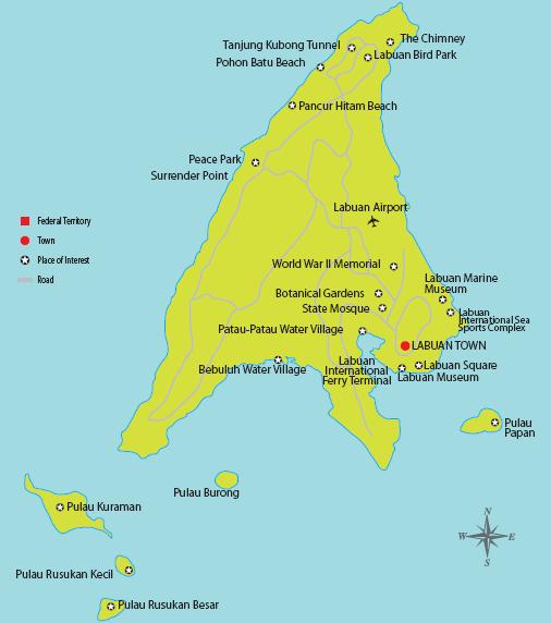 Tempat Menarik Di Sabah Sarawak Dan Semenanjung Malaysia: Wilayah