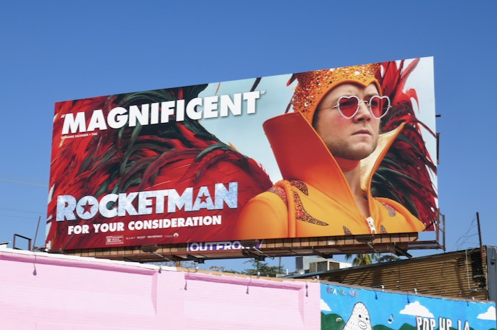 Rocketman movie billboard