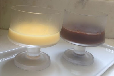 pudim de baunilha e pudim de chocolate papo gula
