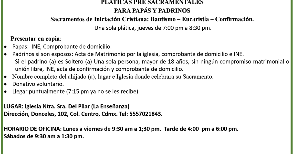 Iglesia Nuestra Señora Del Pilar 