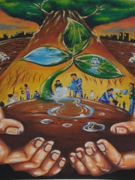 rangoli-on-environment-theme rangoli-on-environment-theme