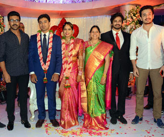 Akhil Ramcharan in DVV Danayya Daughter Wedding Reception