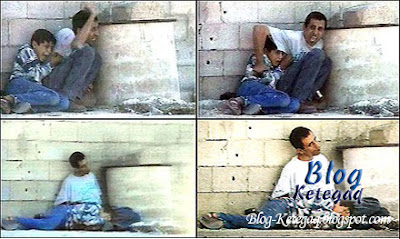 Sayangnya ayah pada anak di Palestine