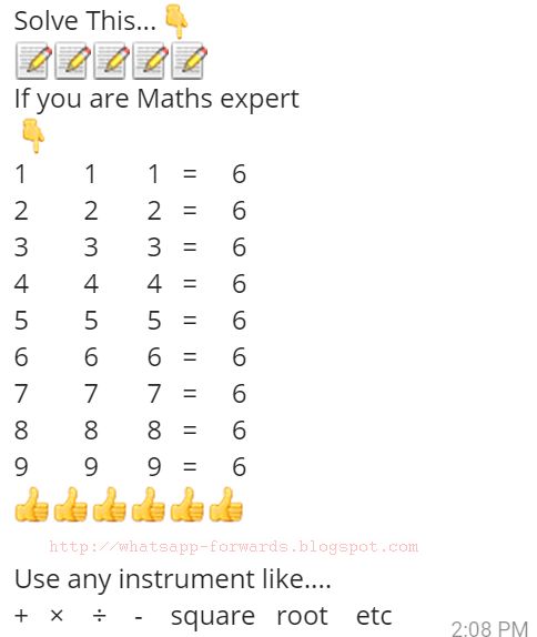 If you are maths expert 1 1 1 = 6