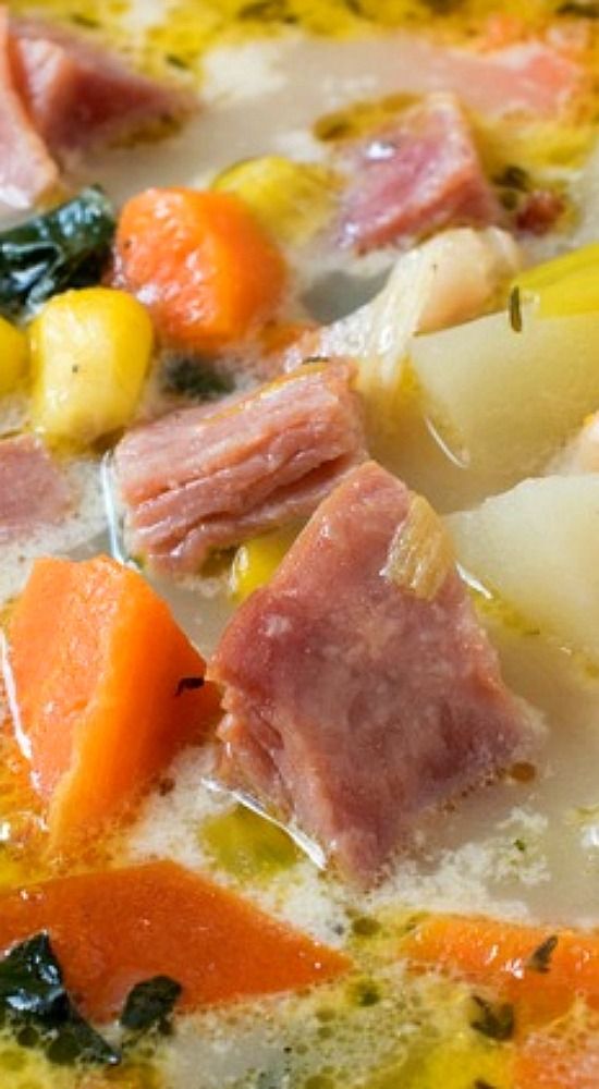 Ham and Vegetable Soup the chunky chef