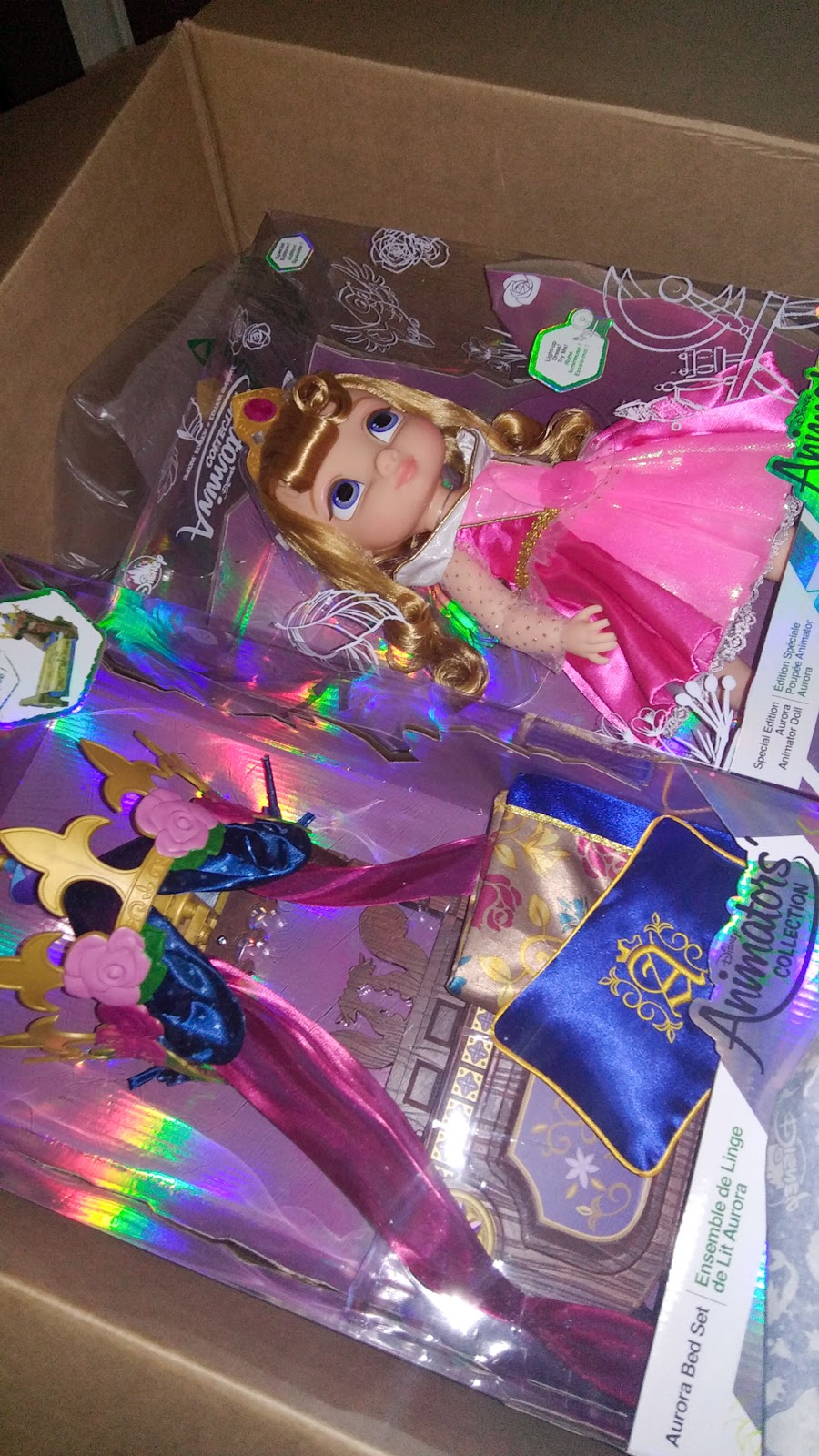 Disney Animators' Collection Aurora Sleeping Beauty Bed Set NEW 