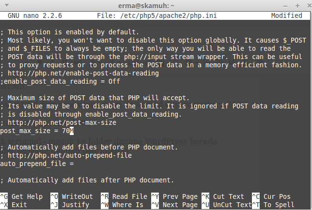 Files php ini. Php Apache Error. Ini file php.