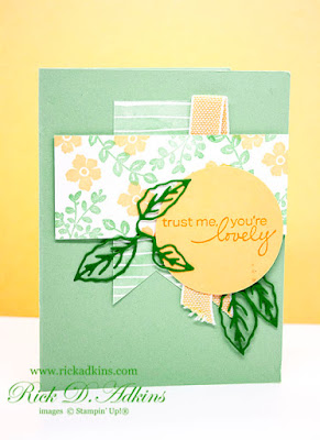 Check out this super cute Trust Me You're Lovely card using the Lovely You Stamp Set from Stampin' Up!