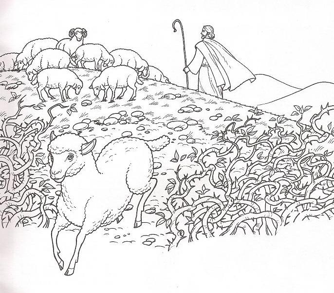 clipart jesus and the lost sheep - photo #16