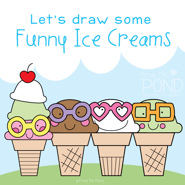 Ice Cream Art Project From the Pond