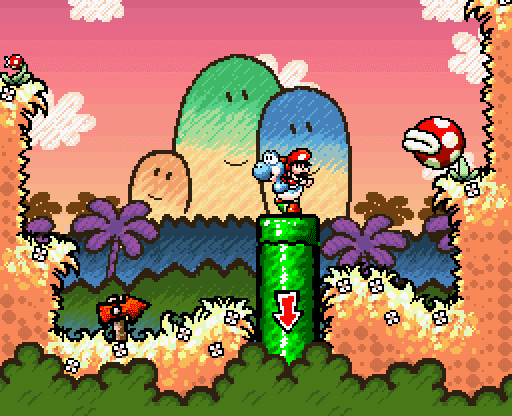 Jogue Super Mario World 2: Ilha de Yoshi, um jogo de Yoshi