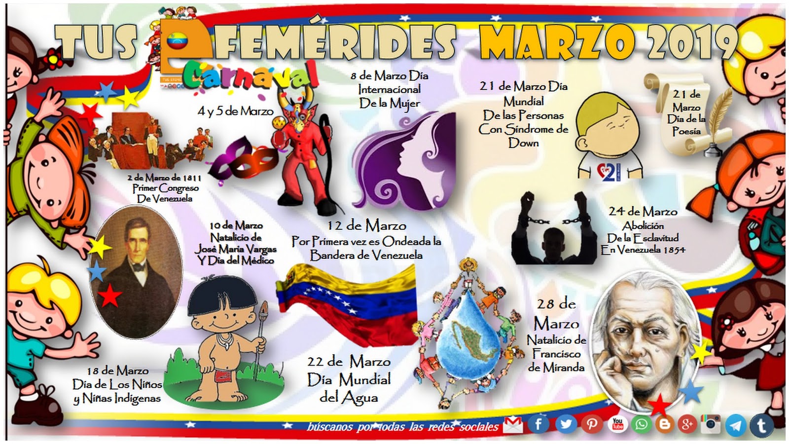 Fechas Marcadas Del Calendario Escolar De Venezuela Curso 2019 2020