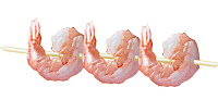 Shrimp, skewer