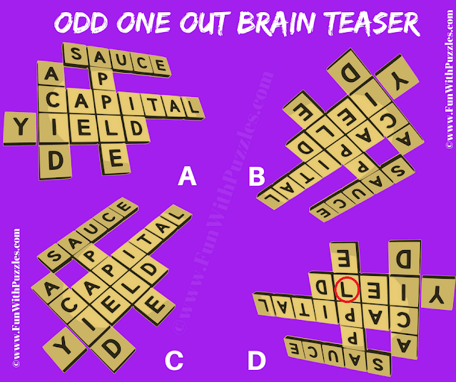 Odd One Out Word Crossword Puzzle Answer