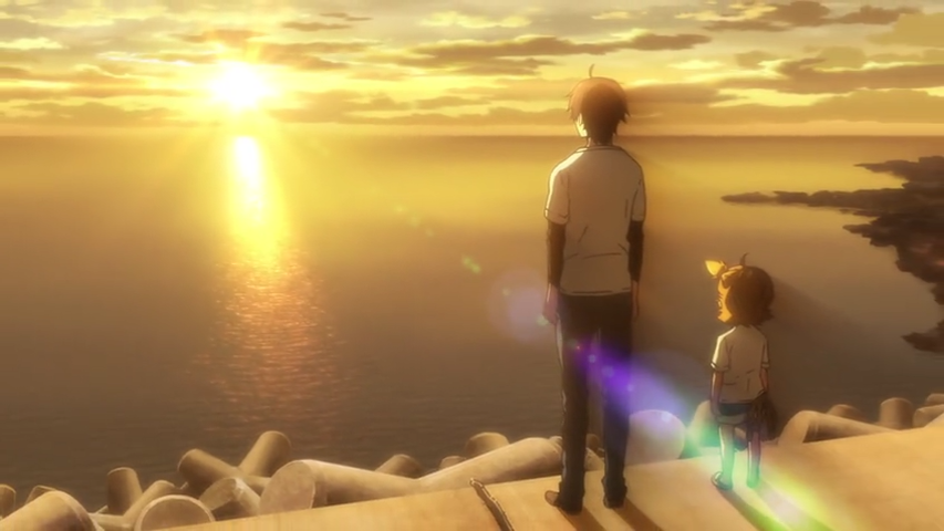 Gambar Anime/Kartun Sunrise, Sunset dan Matahari Cerah ...