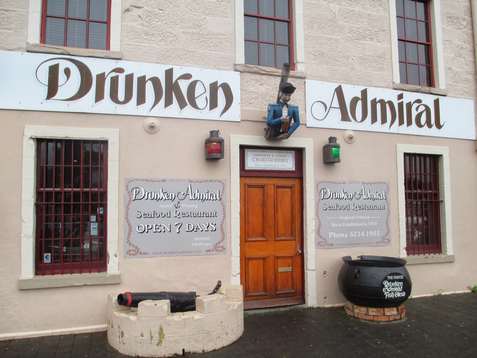 The Drunken Admiral Restaurant, Hobart Laws of the Kitchen
