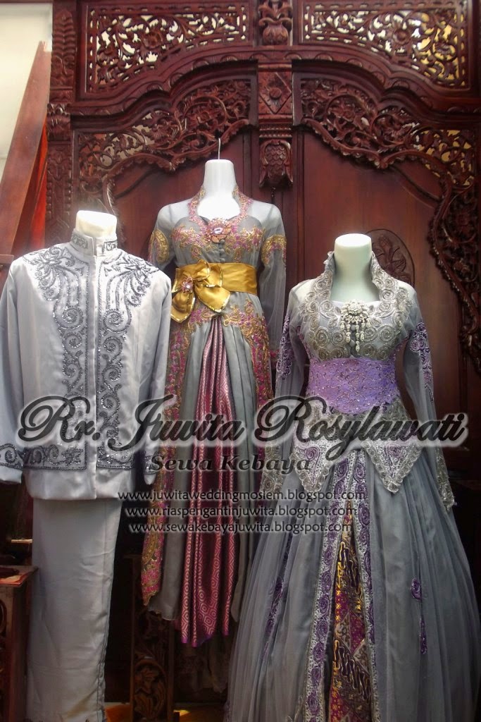 RUMAH SEWA KEBAYA JUWITA Busana Pengantin Warna Abu Abu 