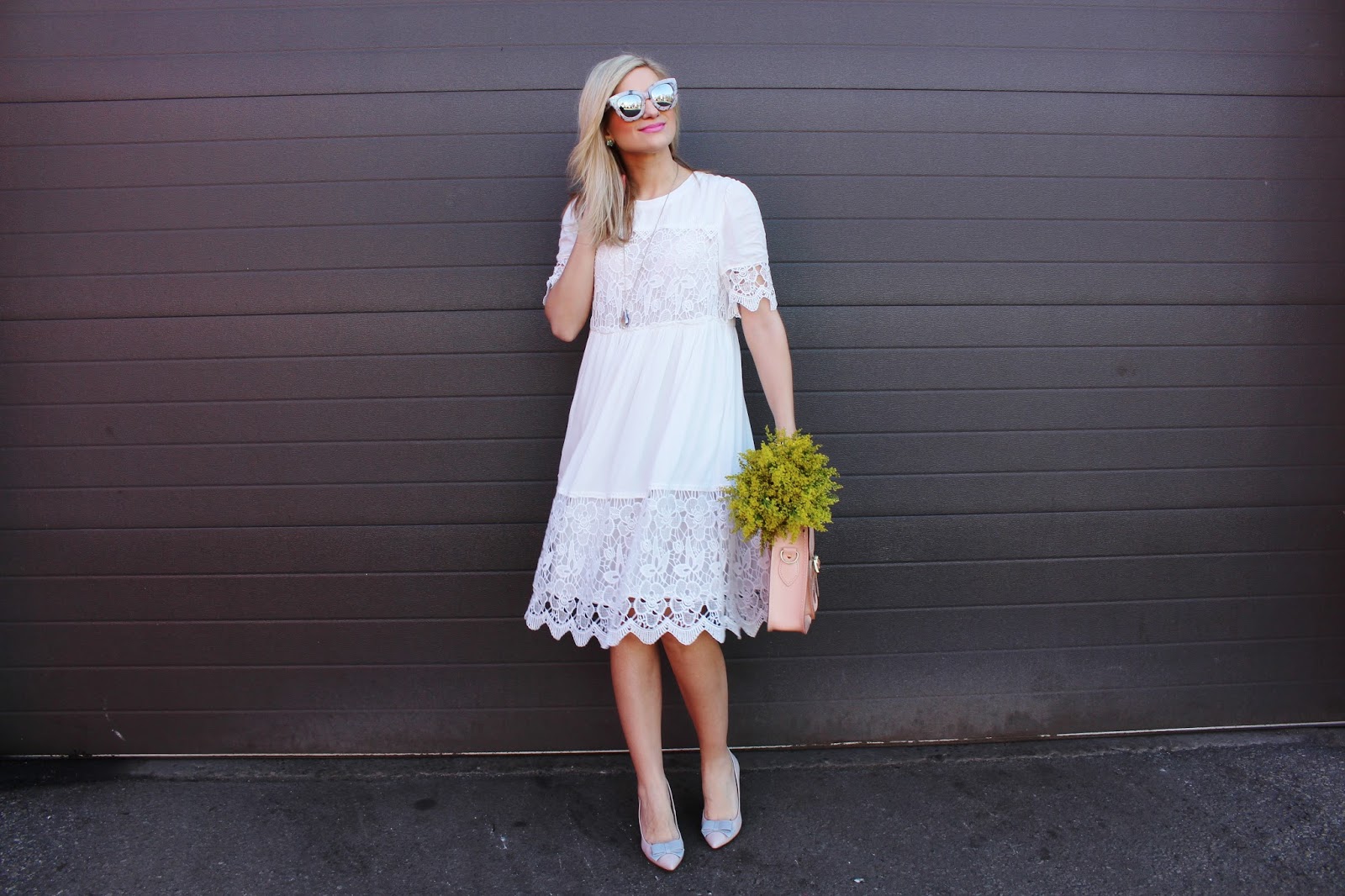 white dress for baptism godmother
