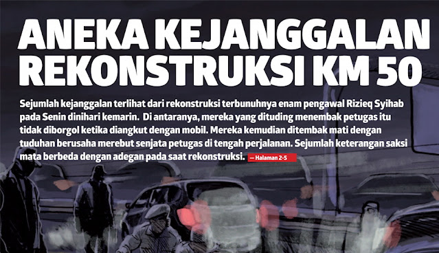 2 Perbedaan Reka Ulang Versi Polisi dan Versi Komnas HAM