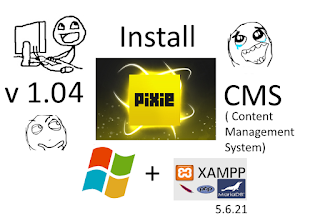 Install Pixie 1.04 PHP CMS on Windows xampp tutorial 