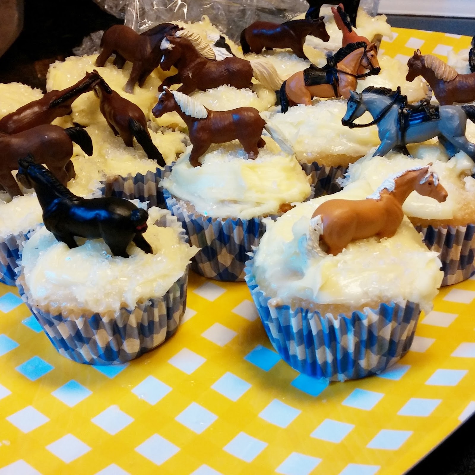 Whimsical Ways Horse Birthday Party cupcakes