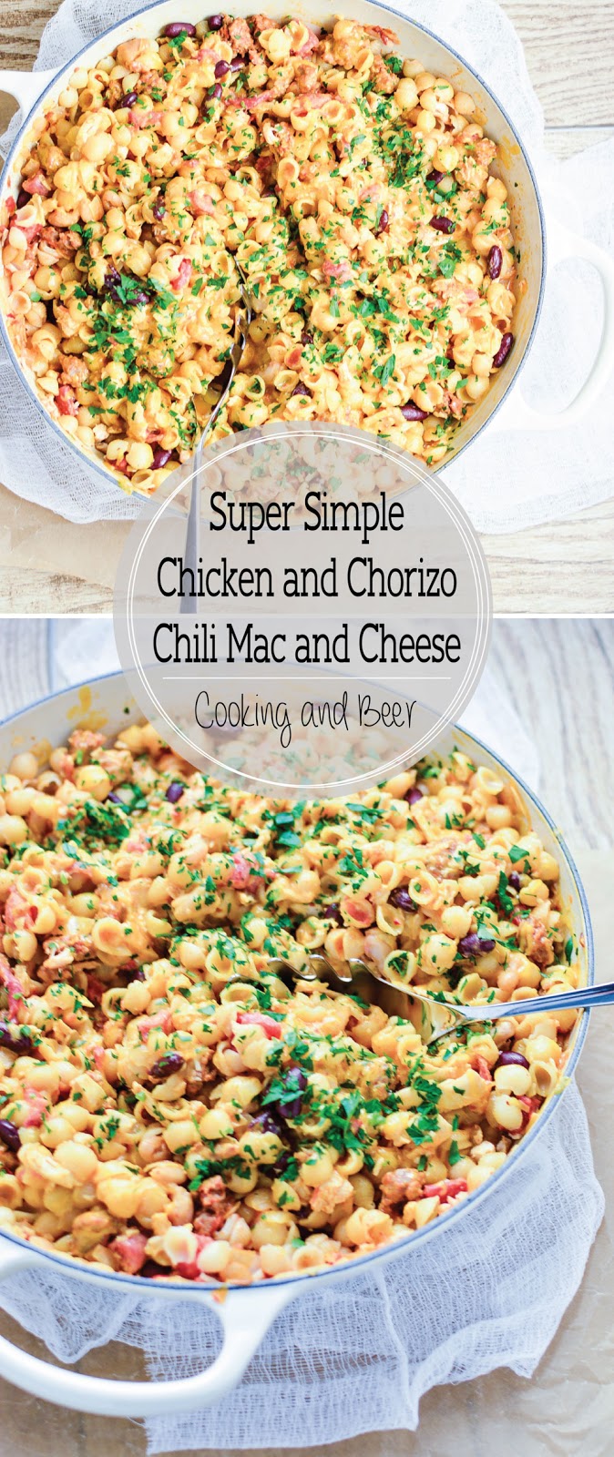 Super Simple Chicken and Chorizo Chili Mac and Cheese #Recipe - Cooking ...
