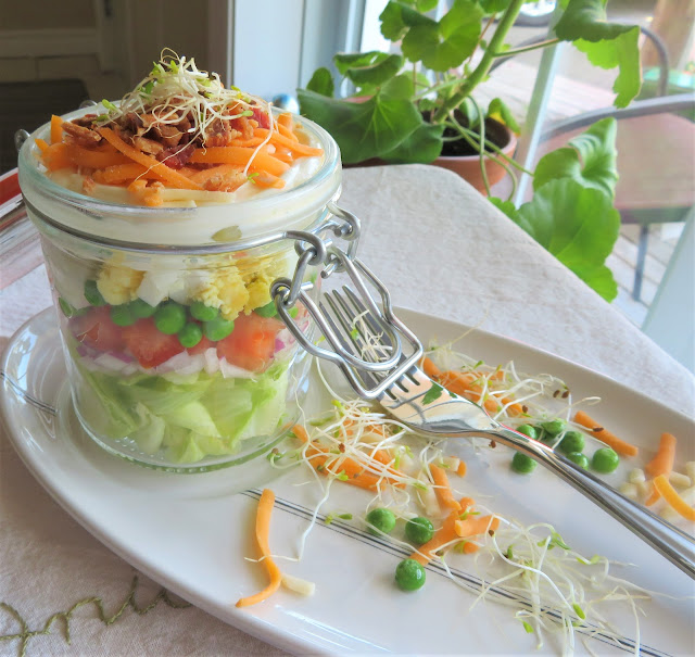 Seven Layer Salad for One