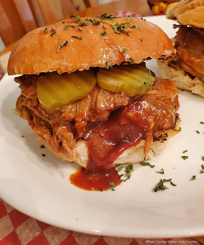 Jack Daniels Pulled Pork Sandwich What's Cookin' Italian Style Cuisine