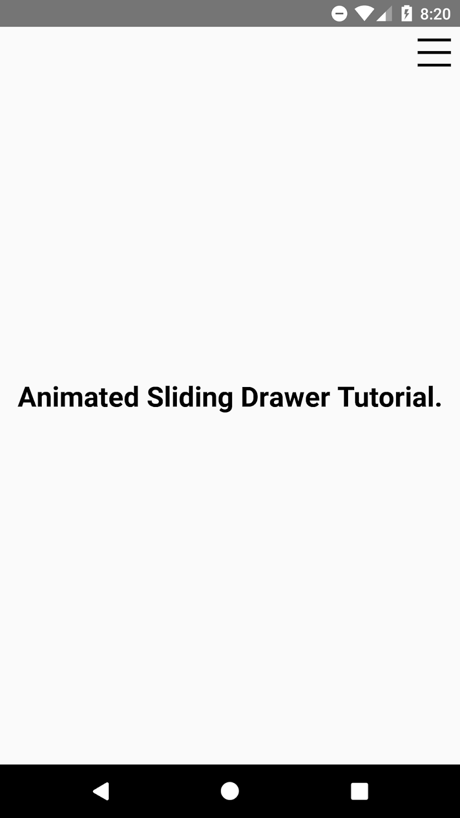 React Native Custom Animated Sliding Drawer Example SKPTRICKS