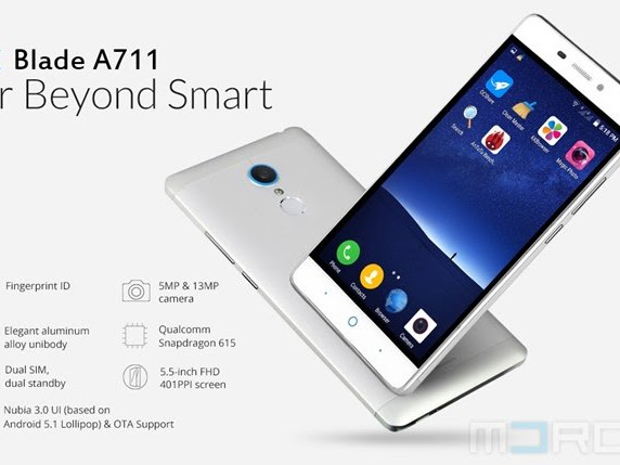 Blade A711: Ponsel Octa Core Terbaru dari ZTE