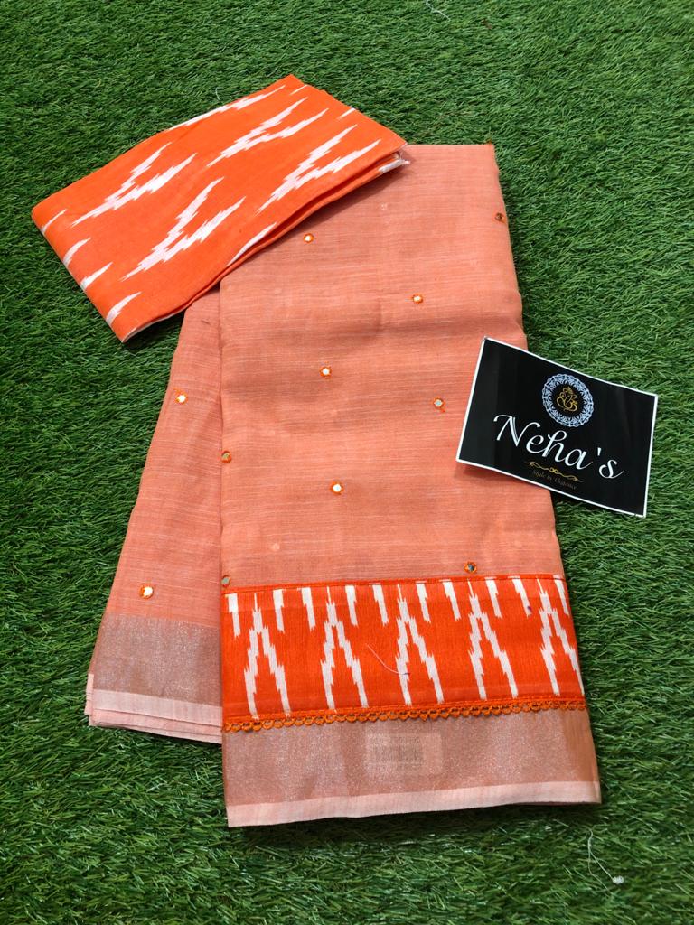 Lenin mirror work sarees