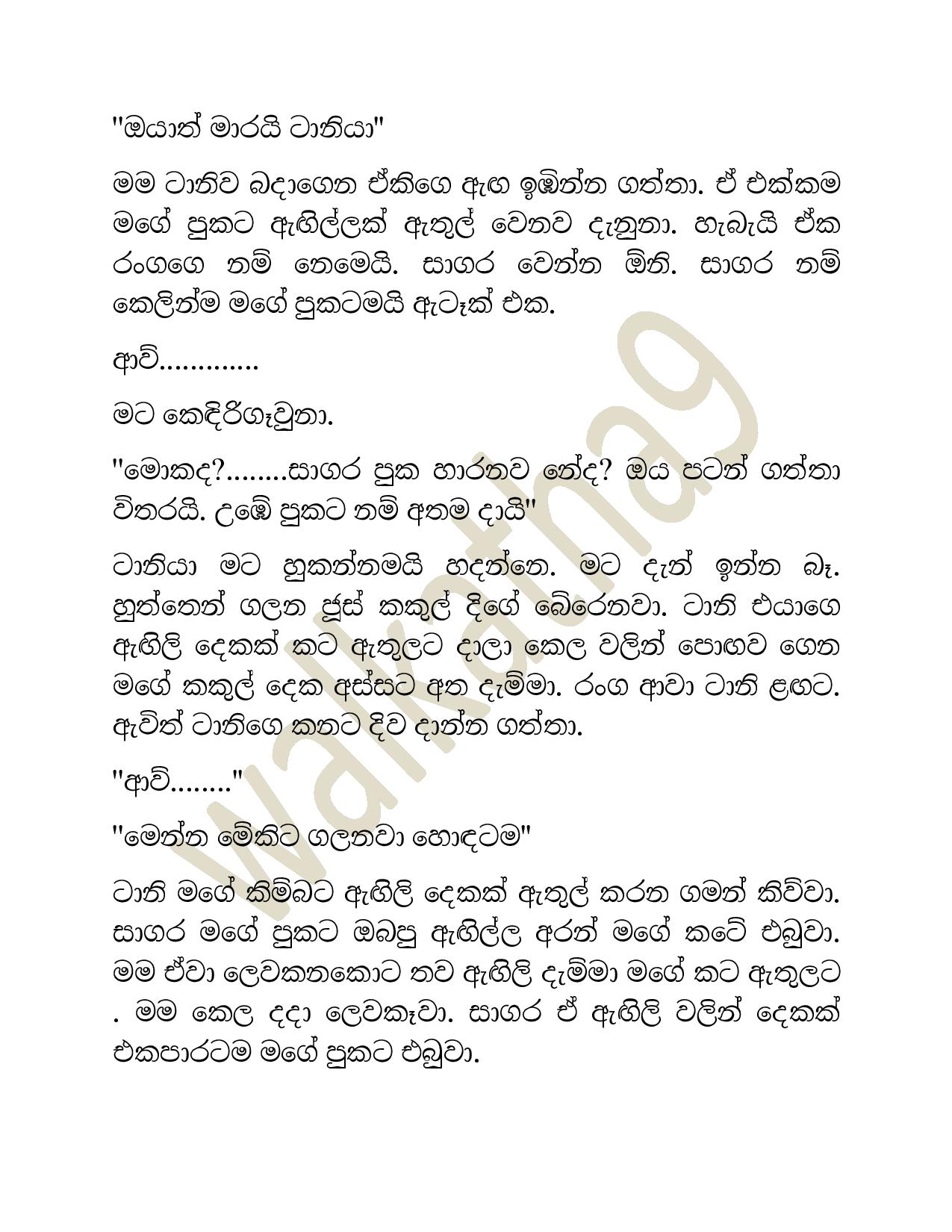 ගංගගෙපස්සතුන Sinhala Wal Katha