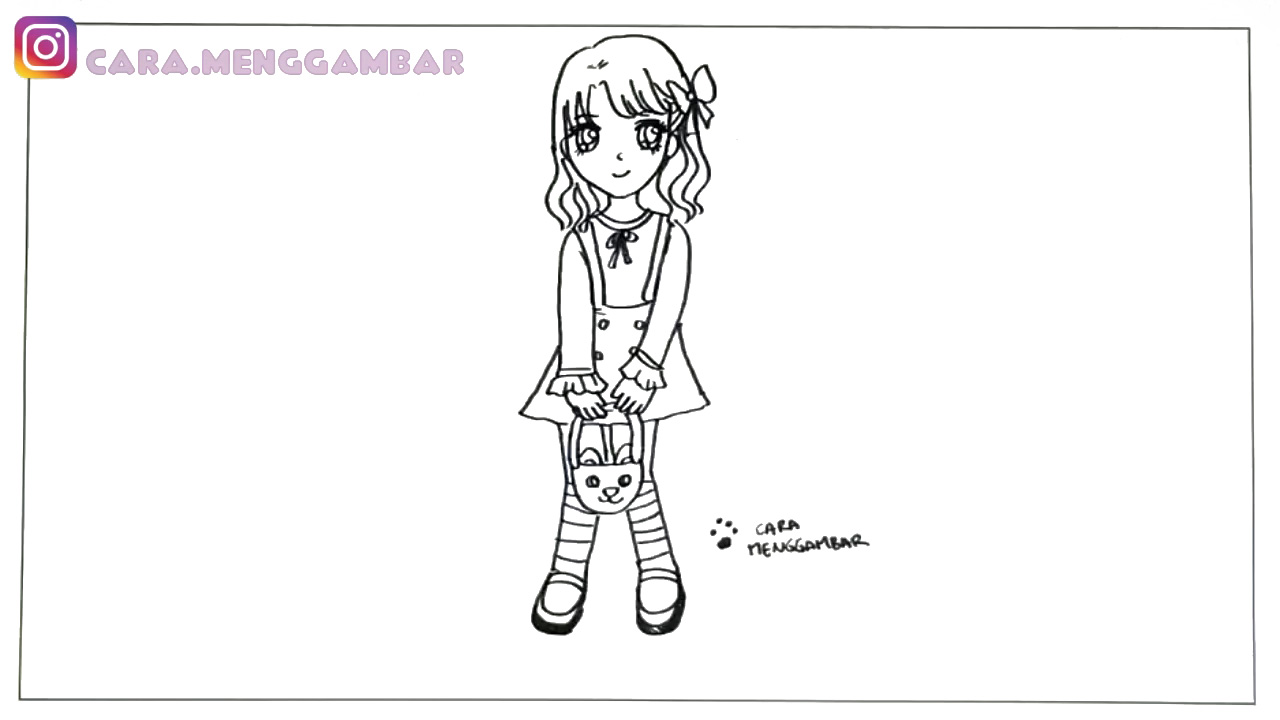 tutorial mewarnai gambar anime