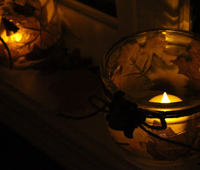 mason jar flameless candles for fall