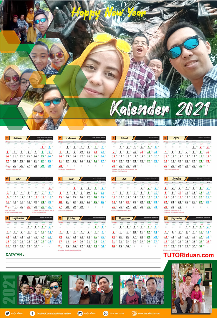 Desain Kalender Dinding Keren Contoh Kalender 2021 Keren Bingung