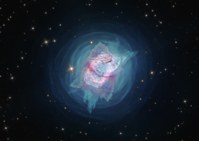 Planetary Nebula Like a Metallic Jewel Bug in the Sky