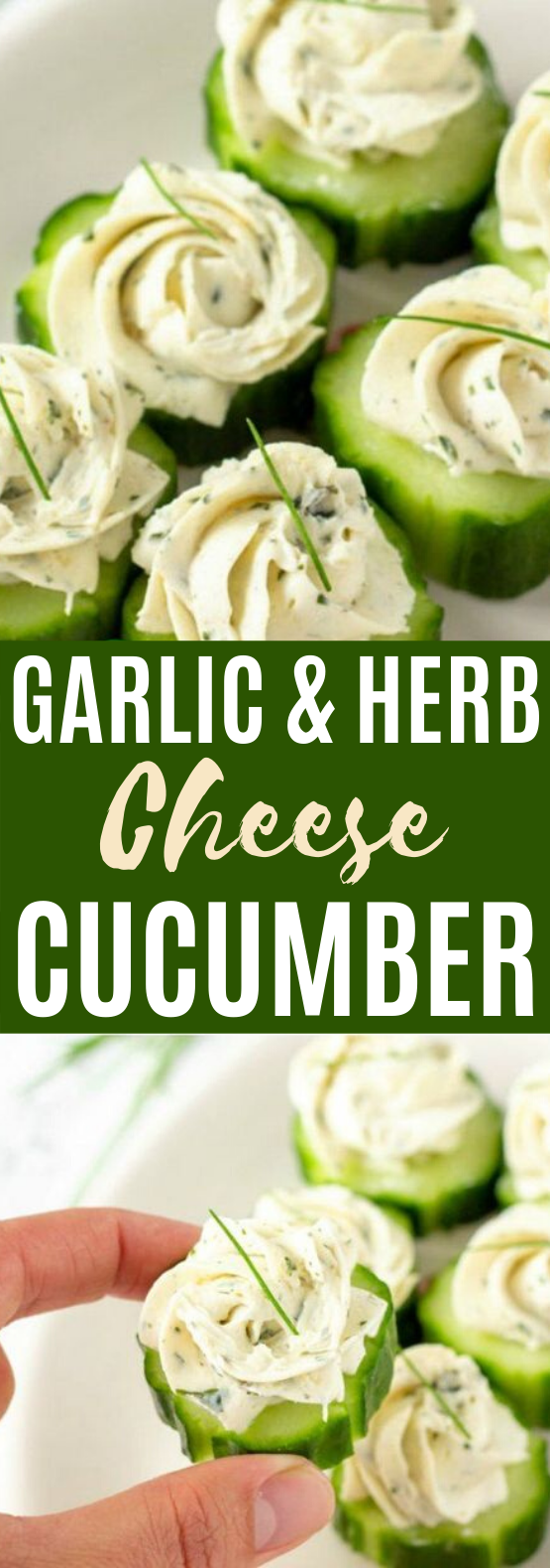 Cucumber Slices With Herb & Garlic Cheese #keto #snacks #appetizers #lowcarb #recipes