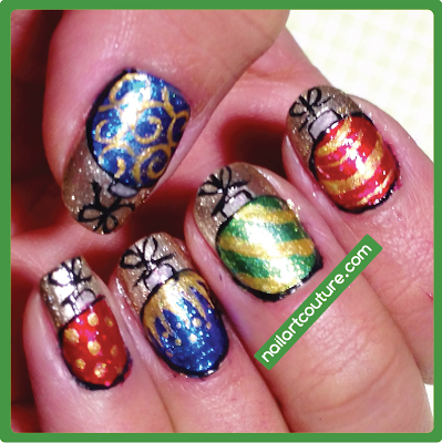Nail Art Couture★ !: Christmas Nail Art #3: Ornaments