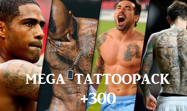 ultigamerz: PES 2017 Mega TattooPack 351 Tattoos