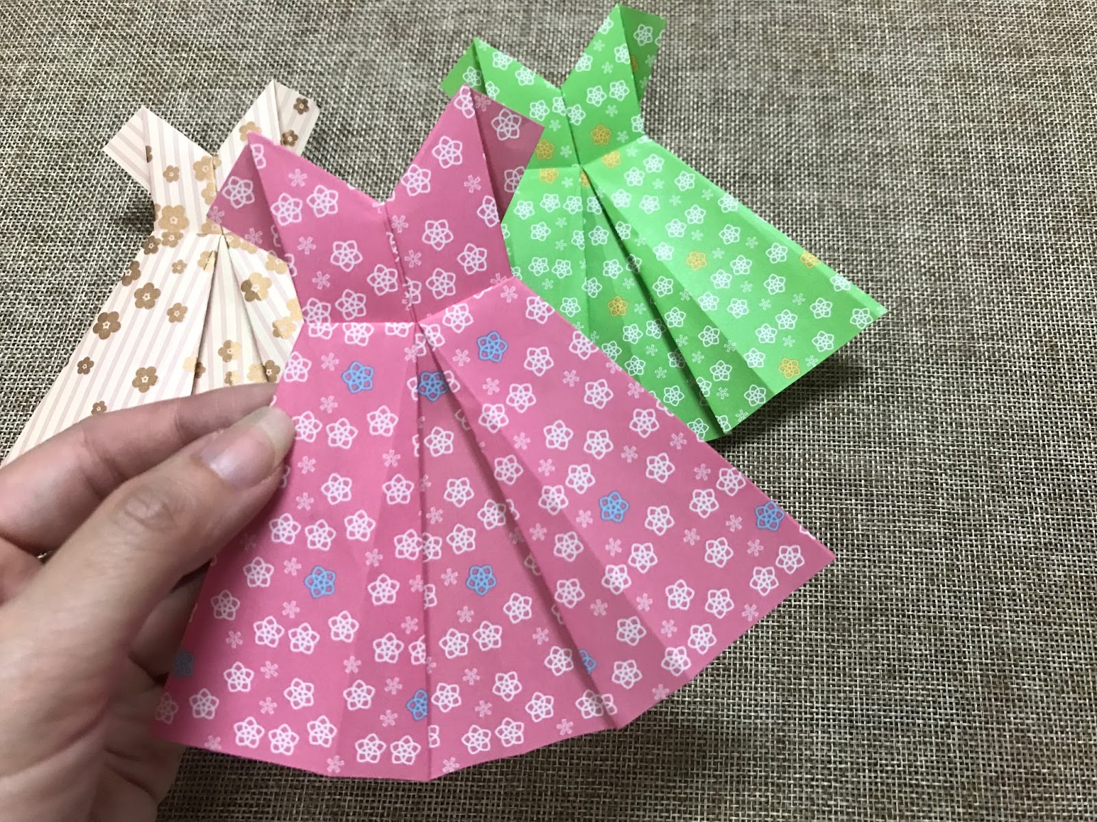 Tutorial 12 Origami Cute Dress The Idea King