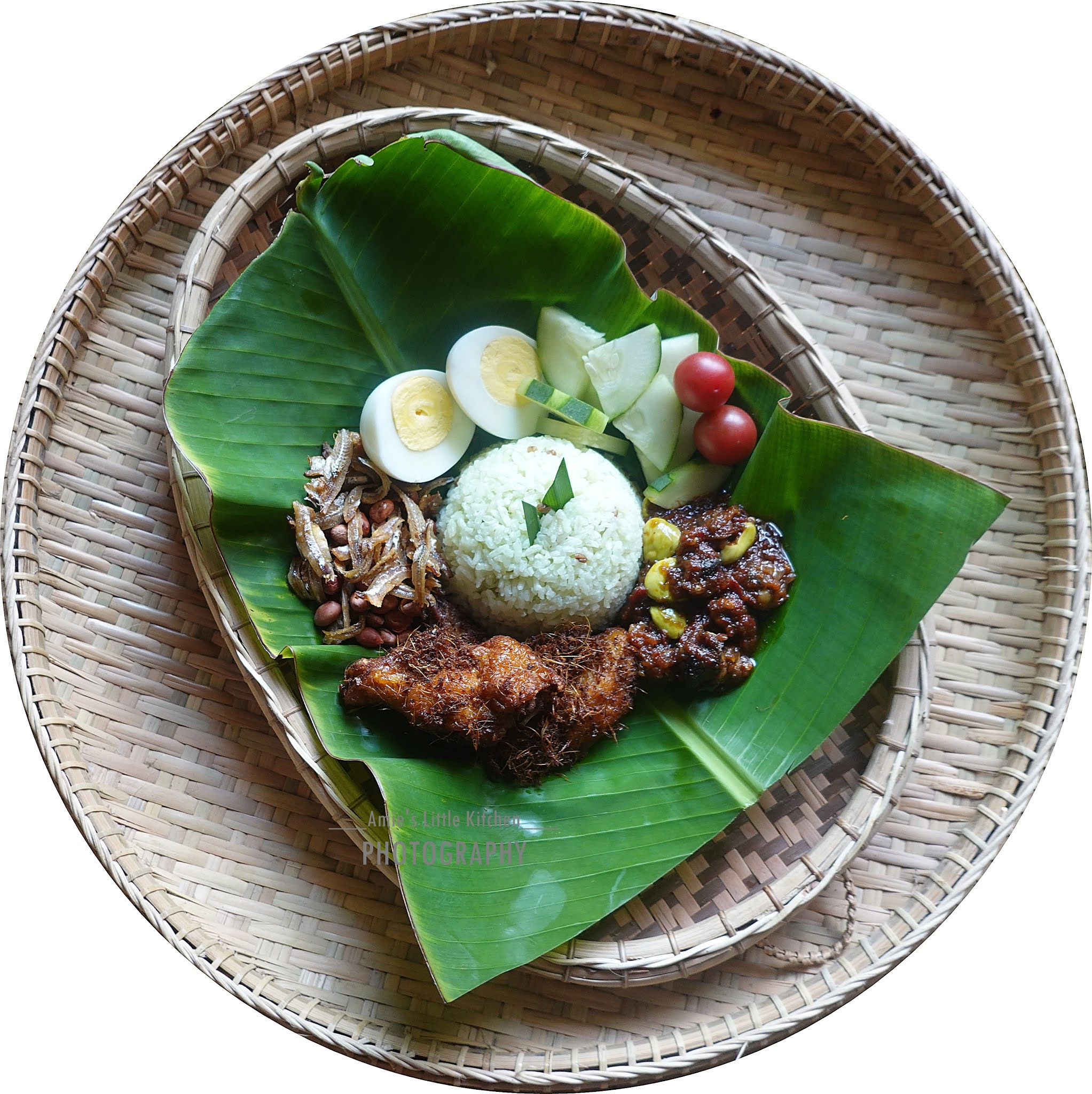 Nasi Lemak Pandan Halba & Sambal Kerang Petai Amie's Little Kitchen