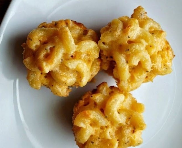 Mini Macaroni and Cheese Bites #appetizers #snacks