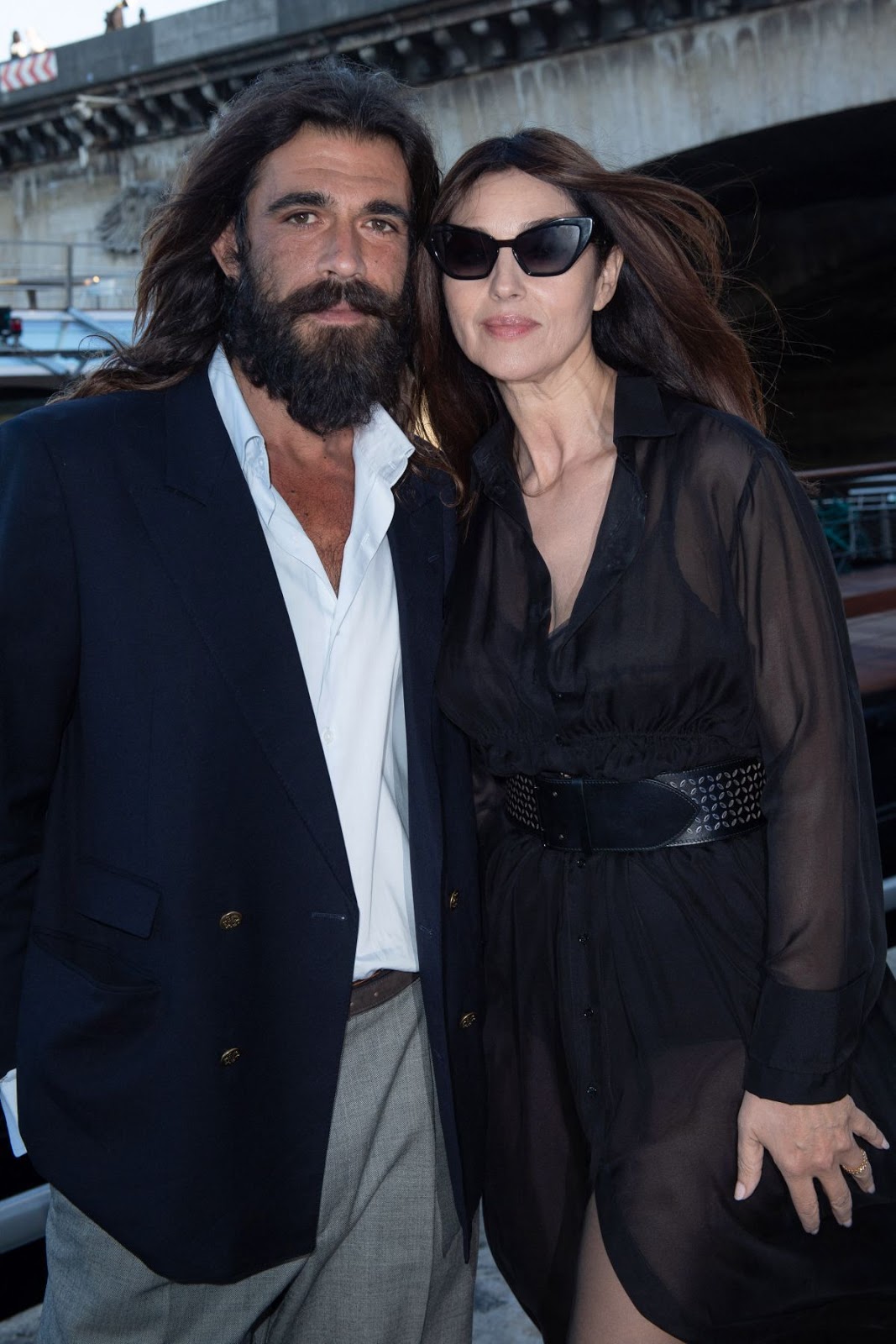 Monica Bellucci and Nicolas Lefebvre at Maud Fontenoy Foundation Gala