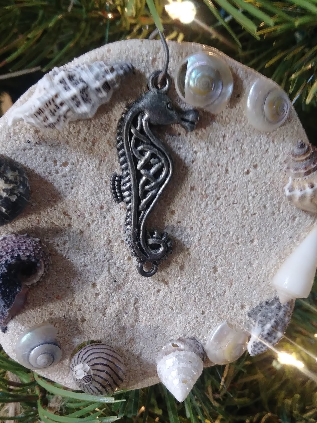 Coastal Bohemian Sand Art Ornaments