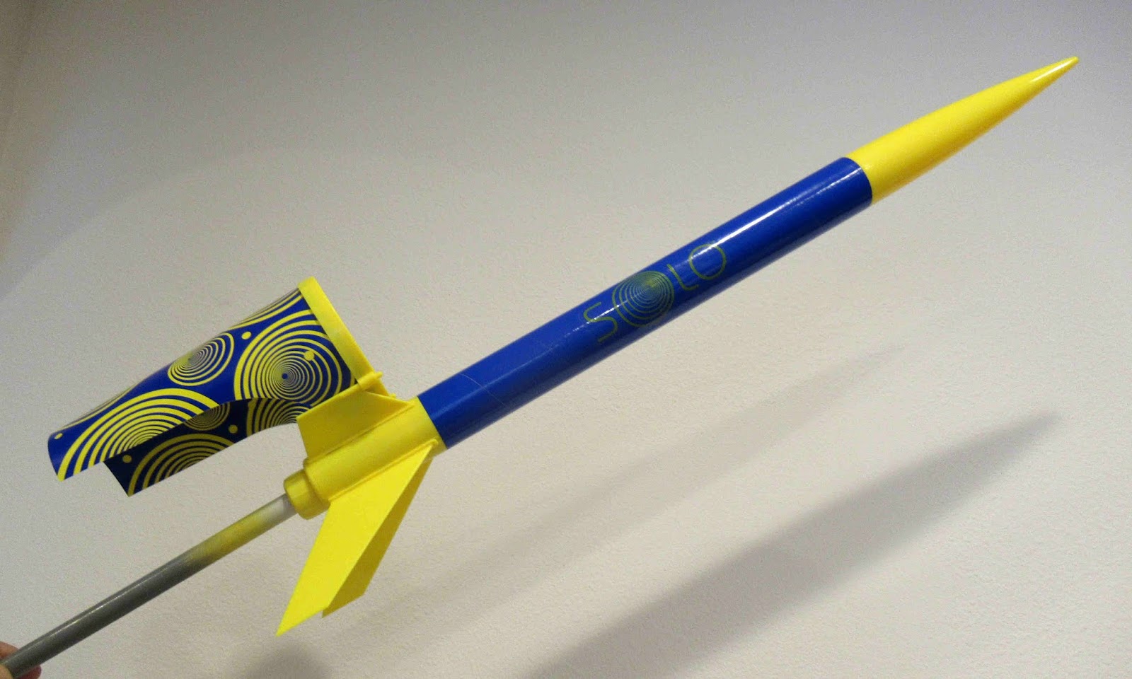 Model Rocket Building Estes Solo 7288 Build, Finished