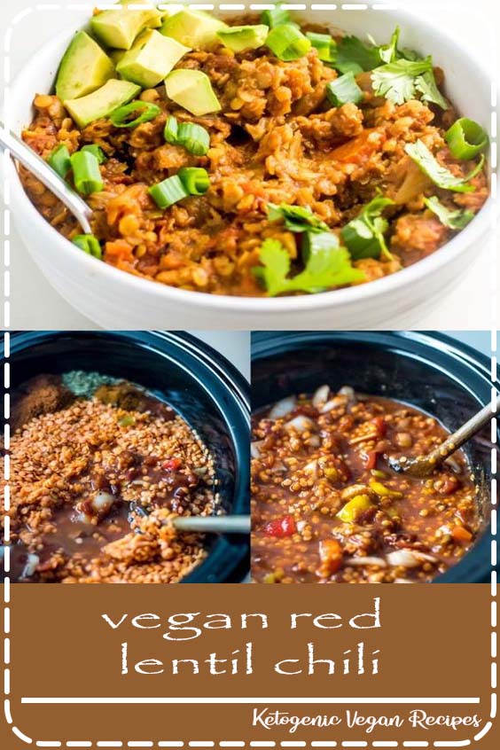 vegan red lentil chili - The Healthy Chef