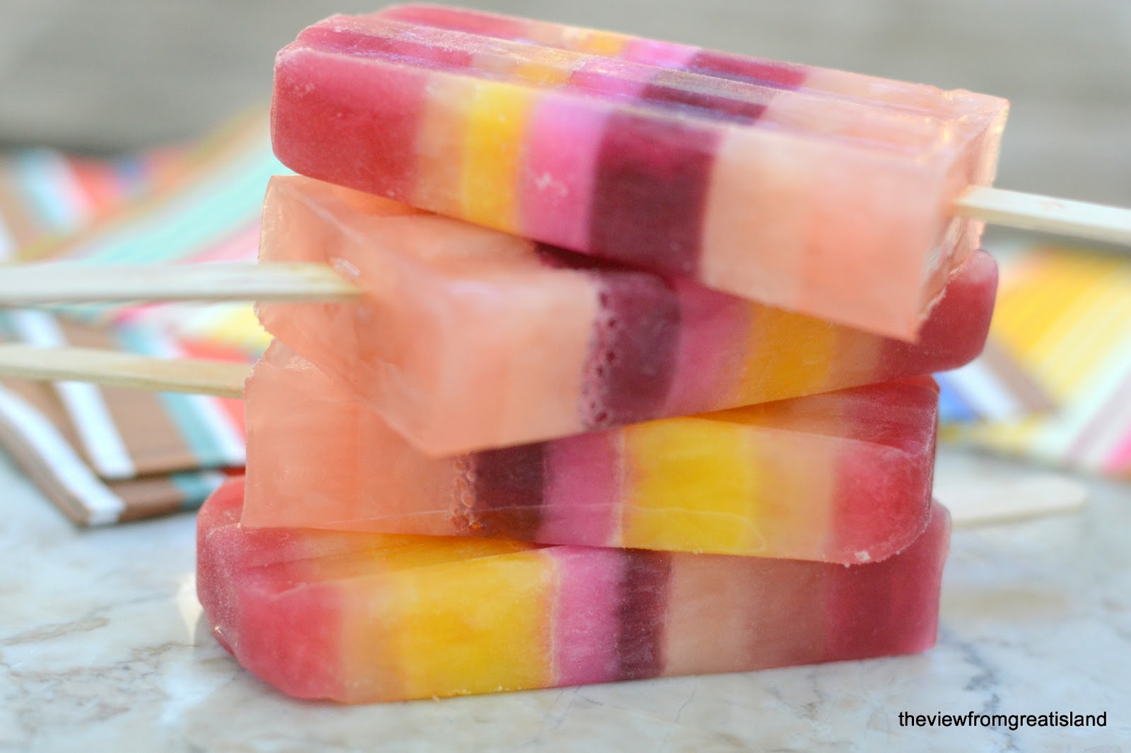 Striped Juice Popsicles The View from Great Island