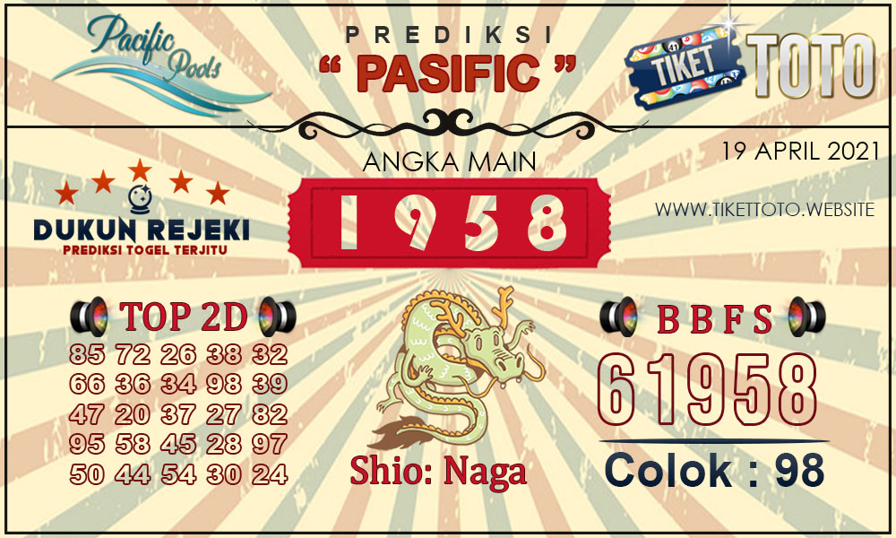Prediksi Togel PASIFIC TIKETTOTO 19 APRIL 2021