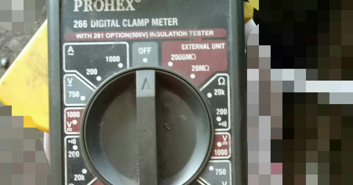 Cara menggunakan tang ampere (clamp meter) Maintenance